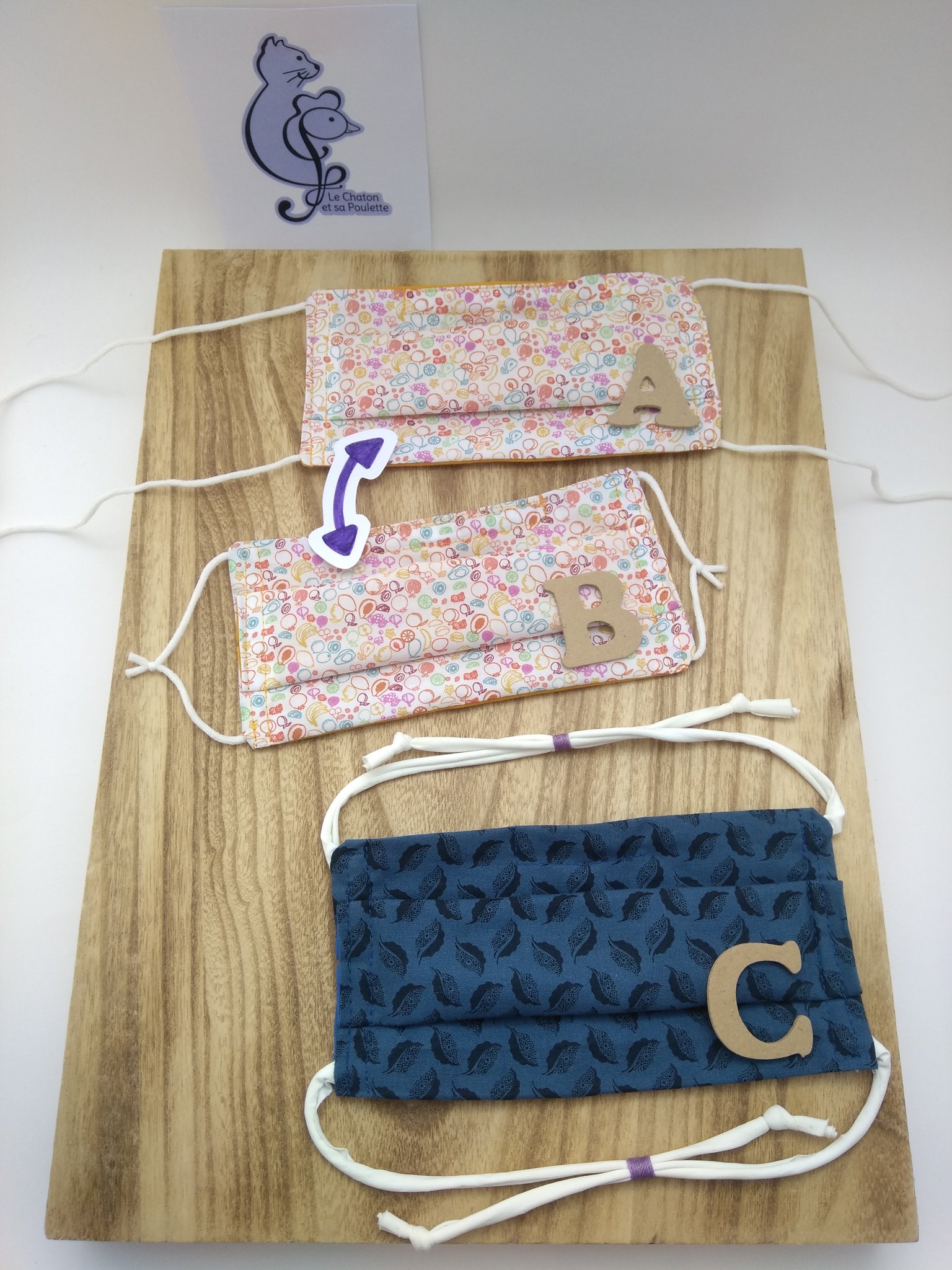 3 différents systèmes d'attache A, B ou C