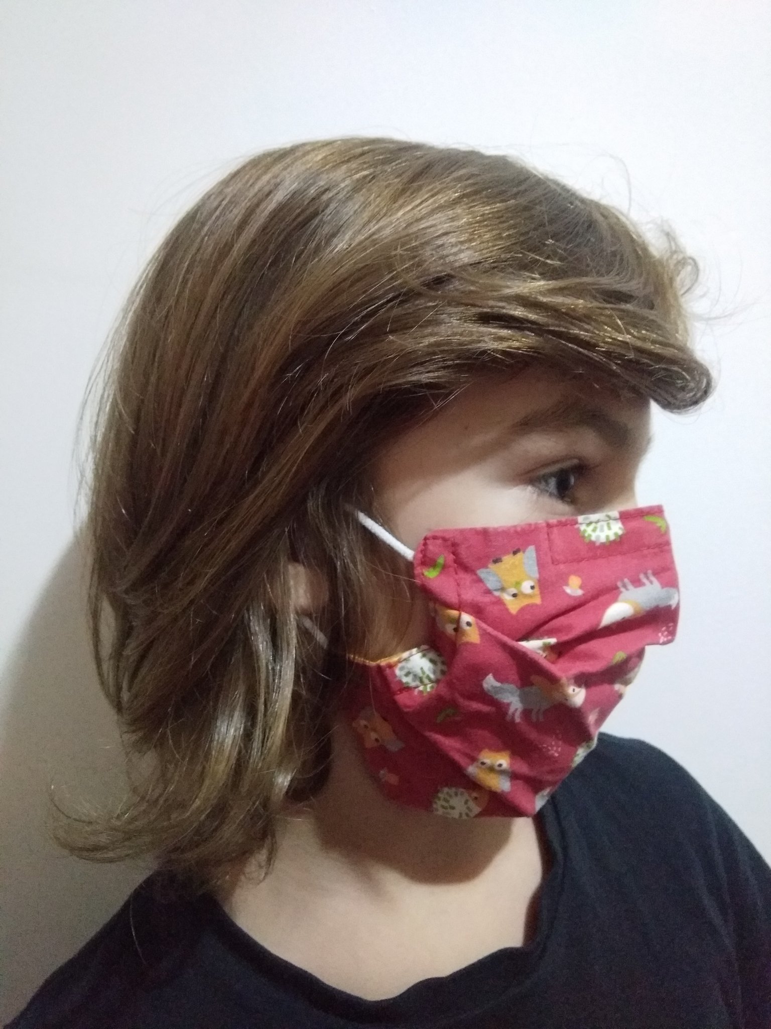 Masque STANDARD ADULTE sur enfant de 8 ans