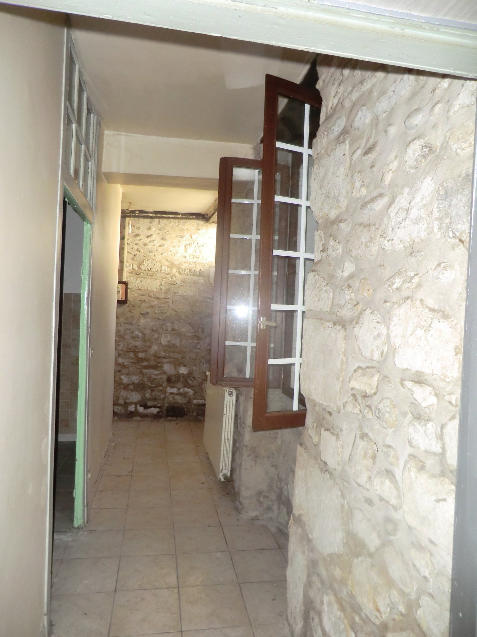 RDC - état initial du couloir (supprimé pour agrandir le futur salon)