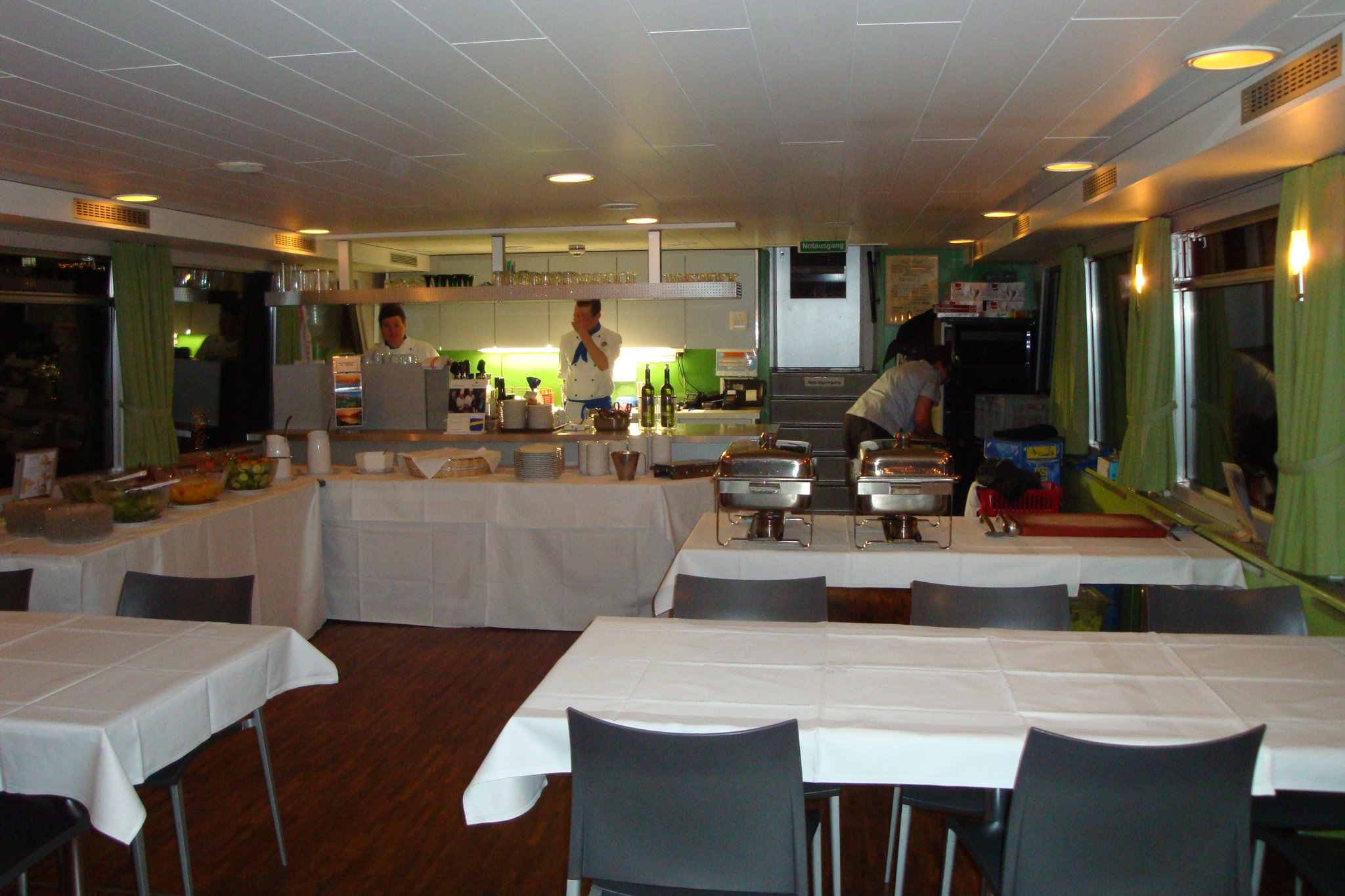 Die Küche ist gut vorbereitet...