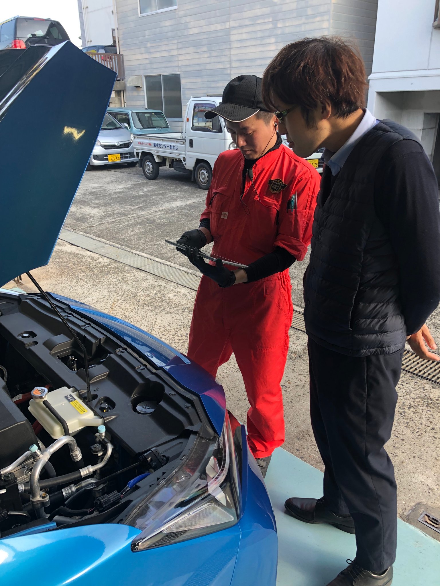 点検結果の説明を納得いただけるまで致します。