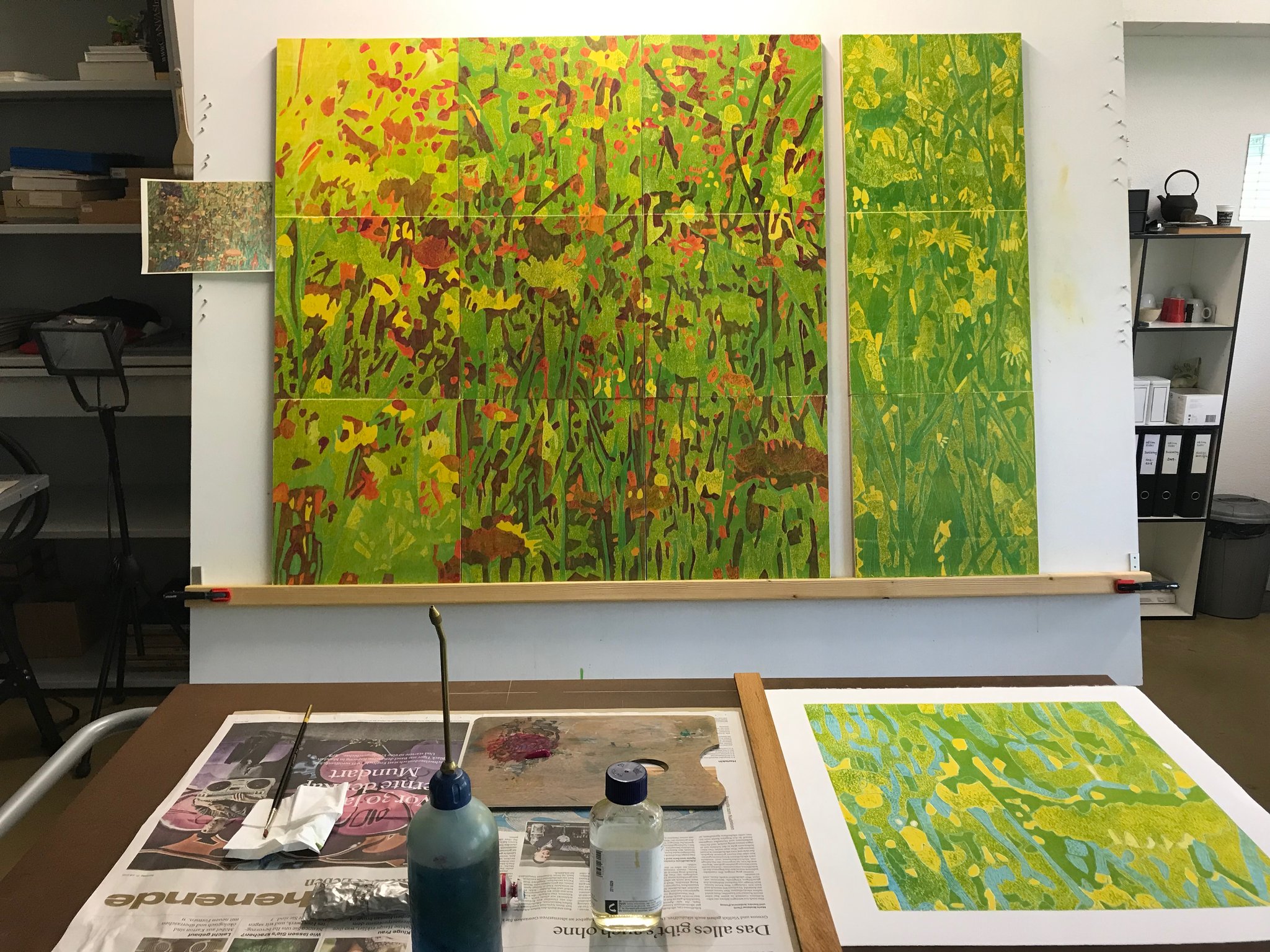 Farbkonzept auf kopierte Platten übertragen