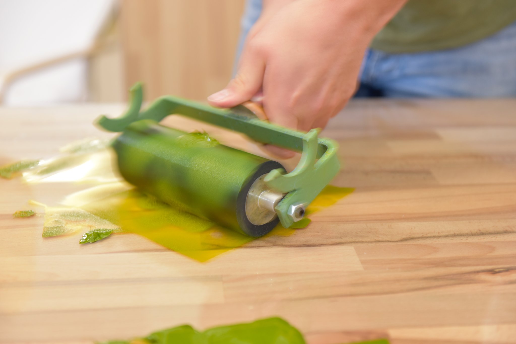 Farbwalze einfärben