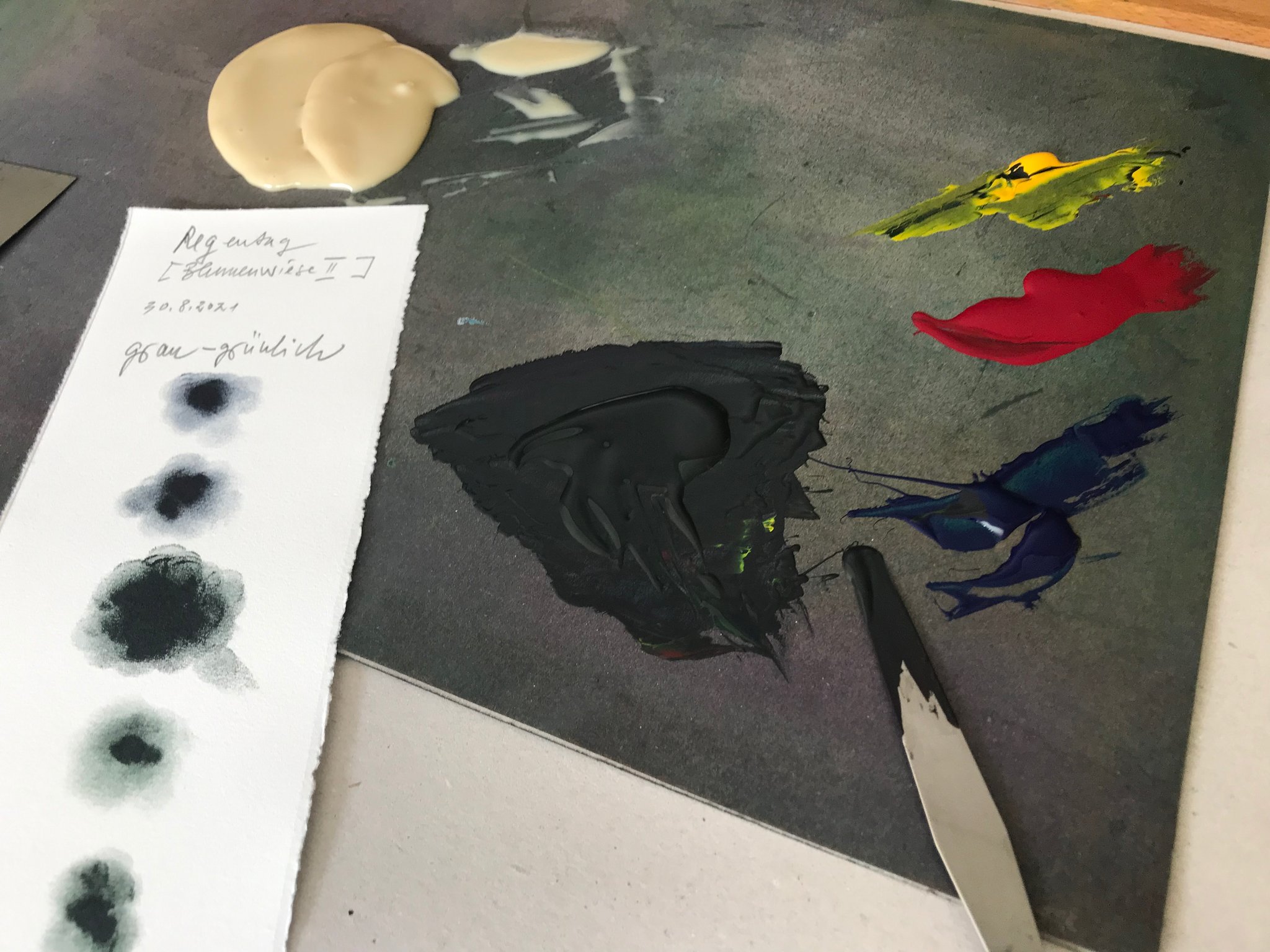 Letzter Druck Komposition "Regentag"