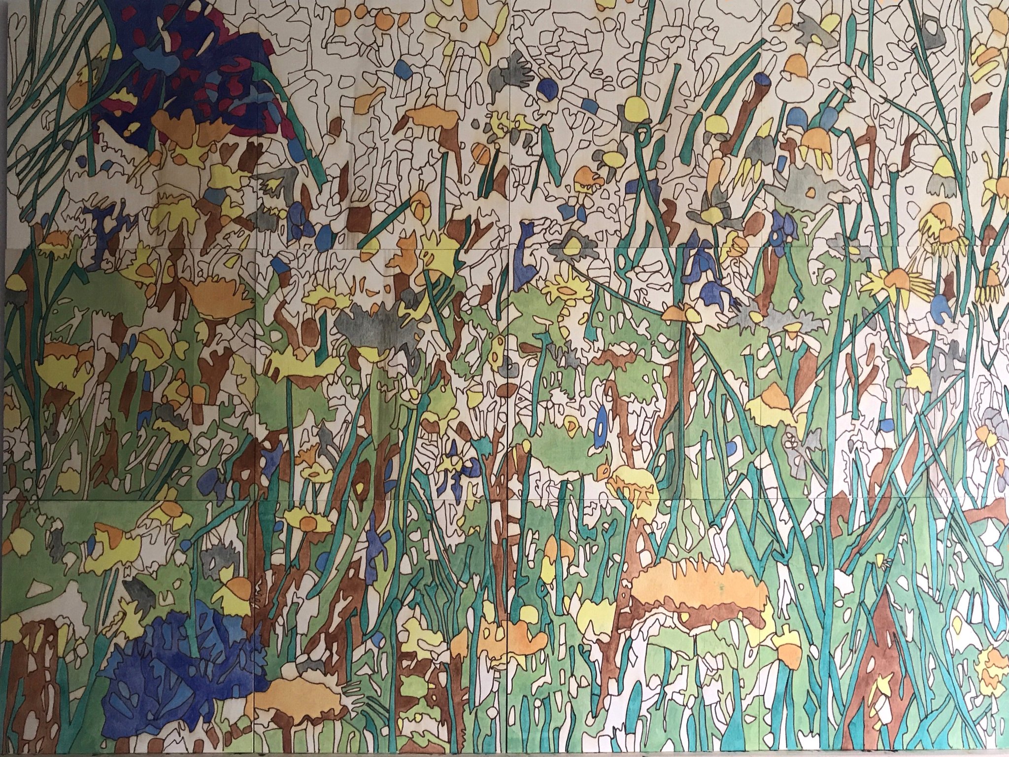 Farbkonzept in Arbeit