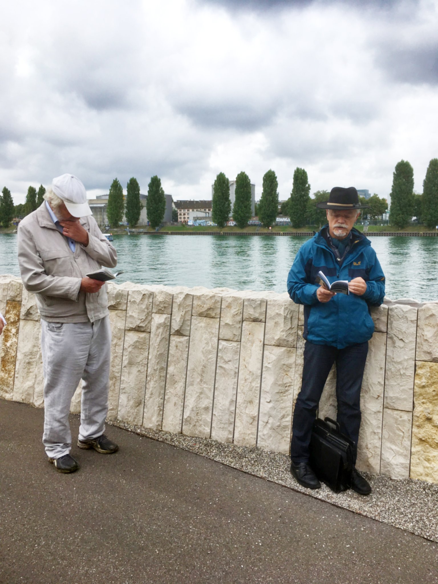 Hans-Jörg Renk mit Markus Manfred Jung (v.l.)