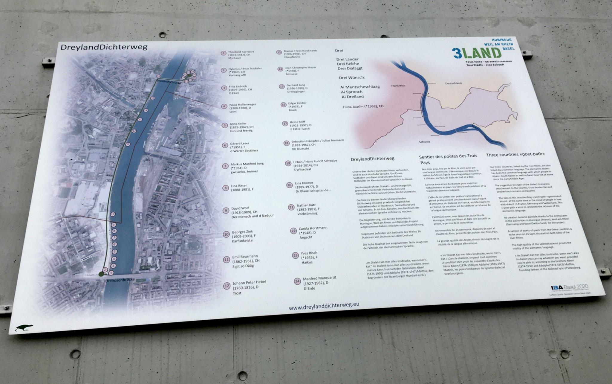 Am Sonntagvormittag begehen wir den Dreyland-Dichter*innen-Weg.