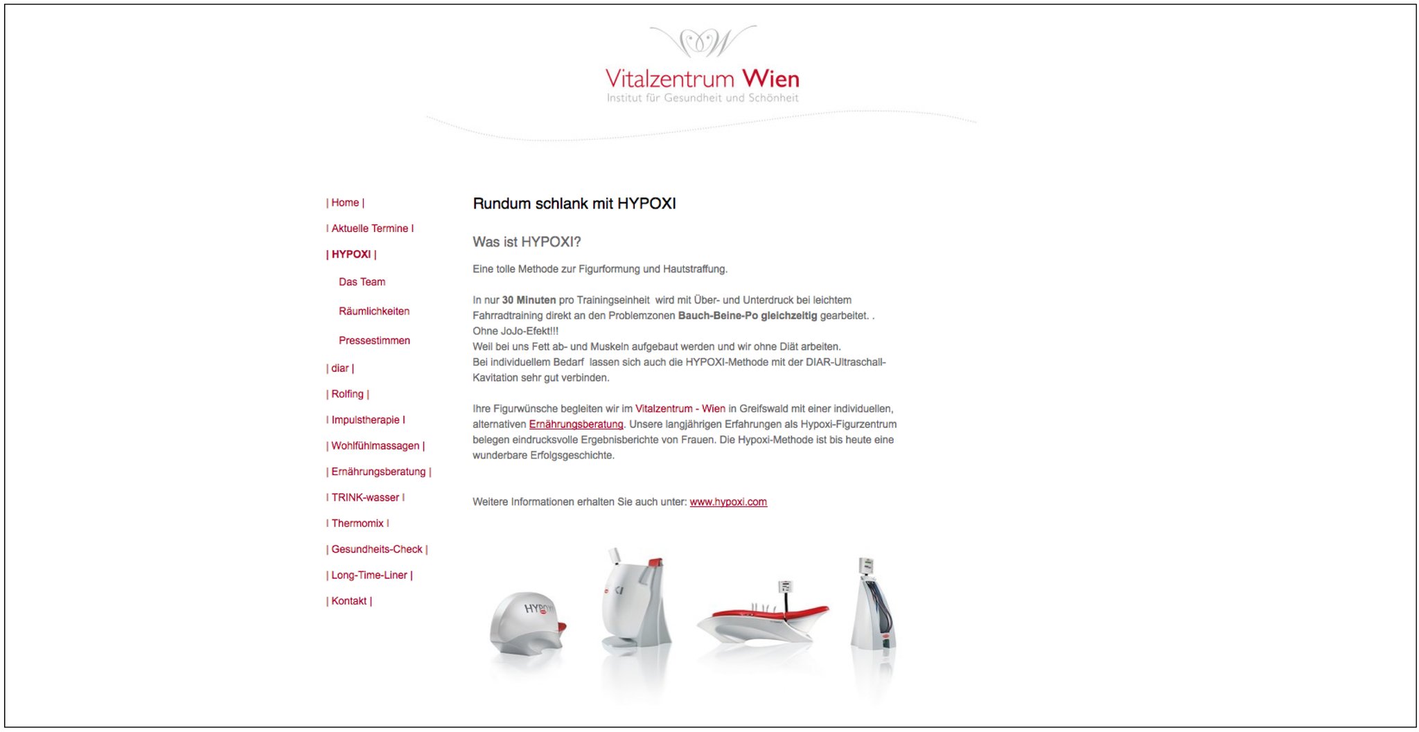 LOGO | TYPO | INTERNETSEITE - LAYOUT + UMSETZUNG  //  Vitalzentrum Wien Greifswald