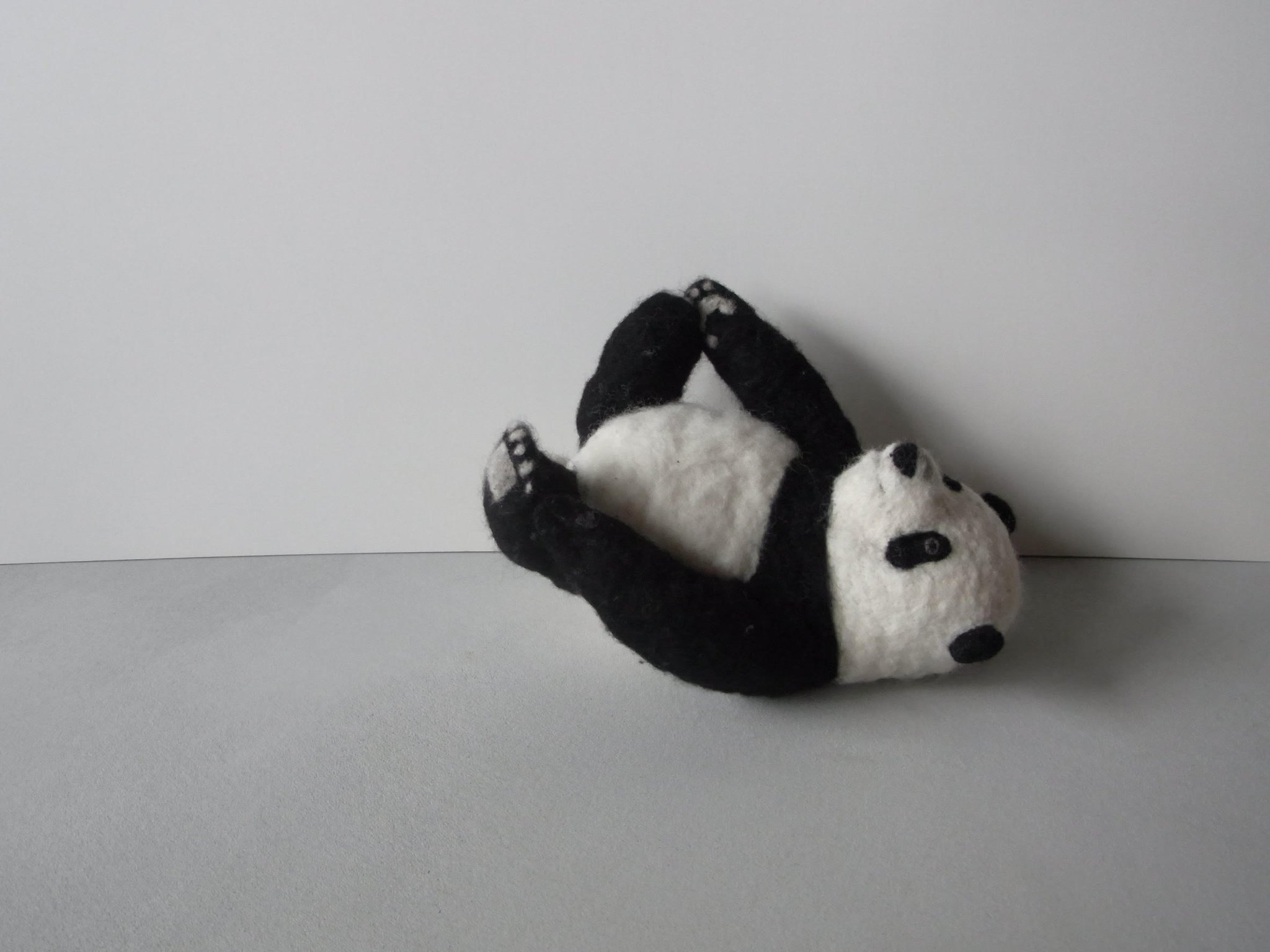 ▲ニードルパンチで作ったパンダ