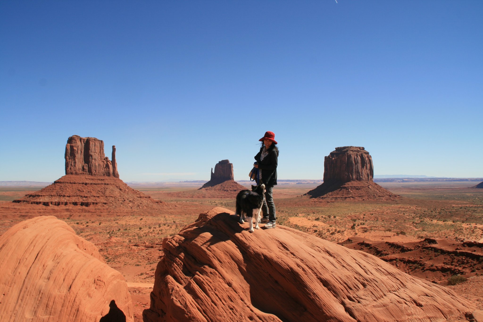 ▲ナバホの国、モニュメントバレーにて。