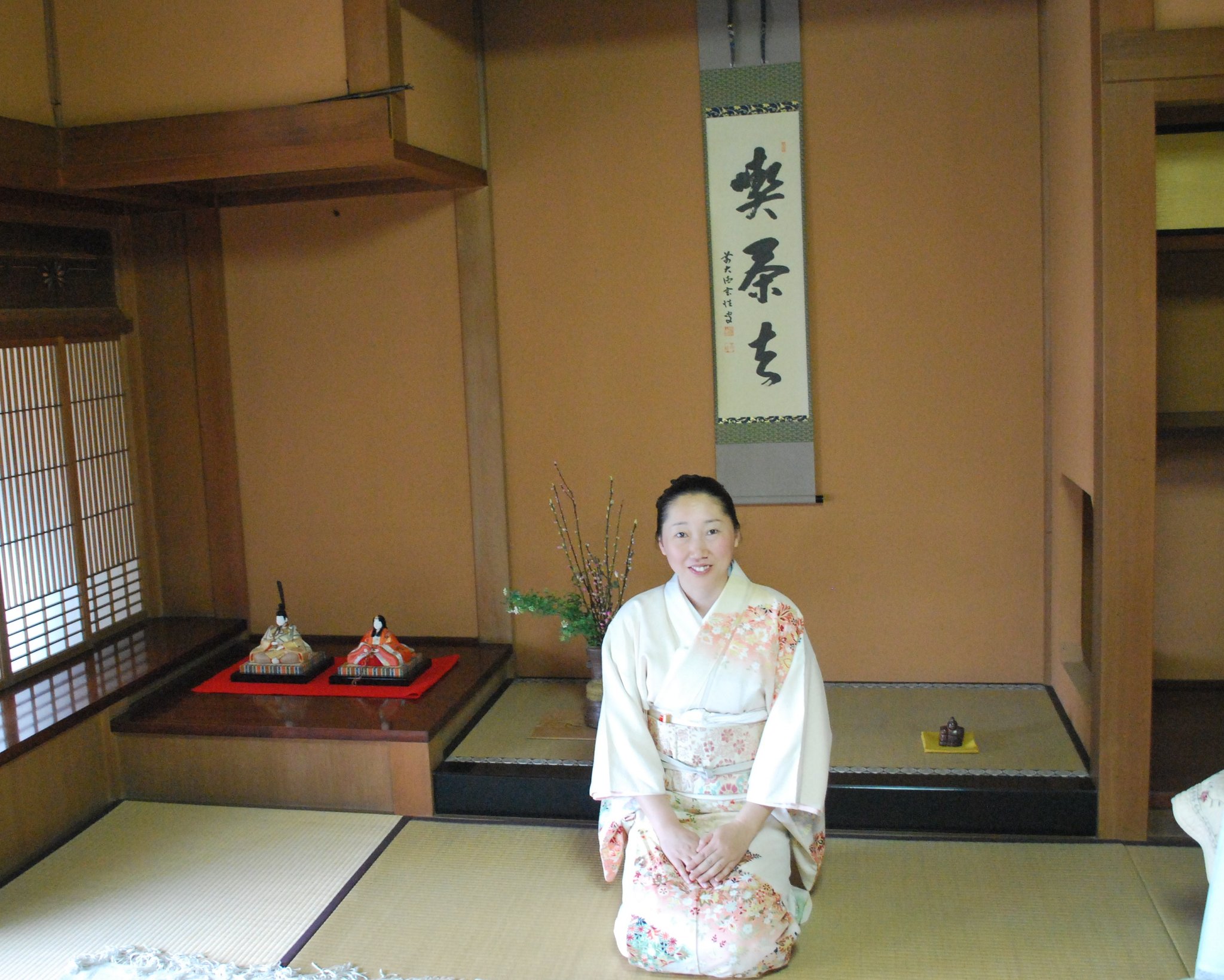 ▲2012年3月 お茶会に参加（写真提供：長谷川由希さん）。