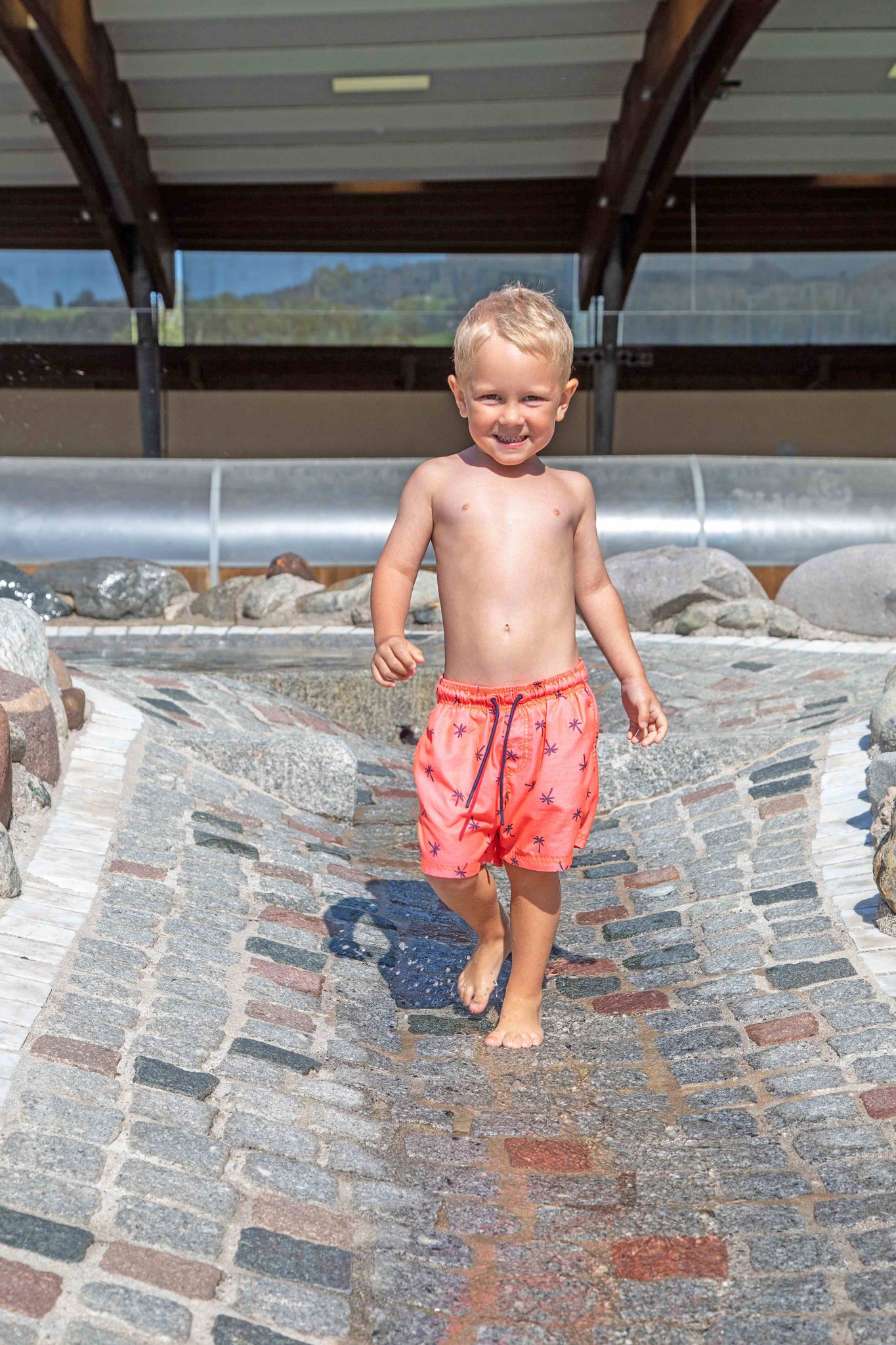Wasserläufe beim Kinderbecken