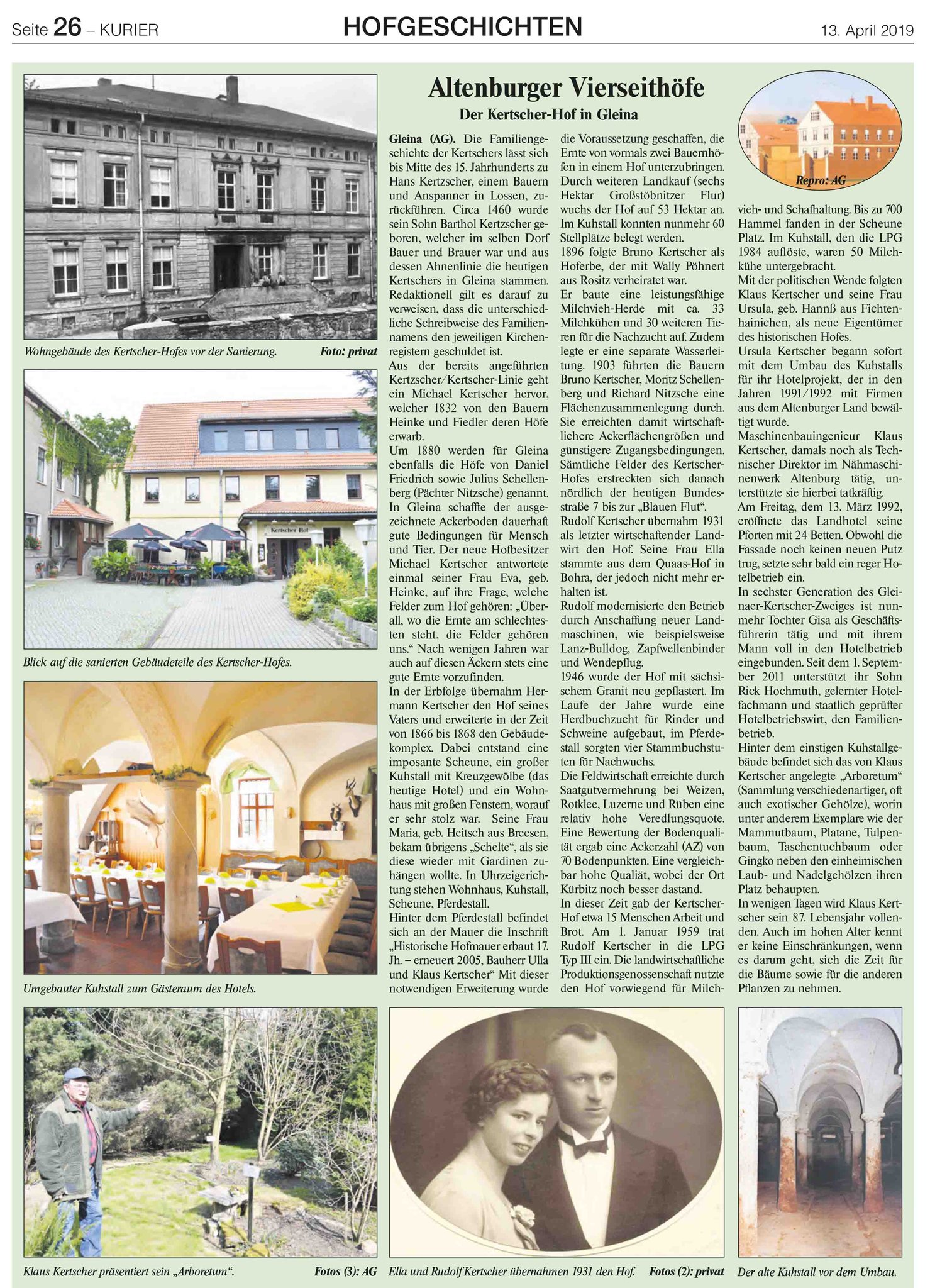 Hof Kertscher in Gleina