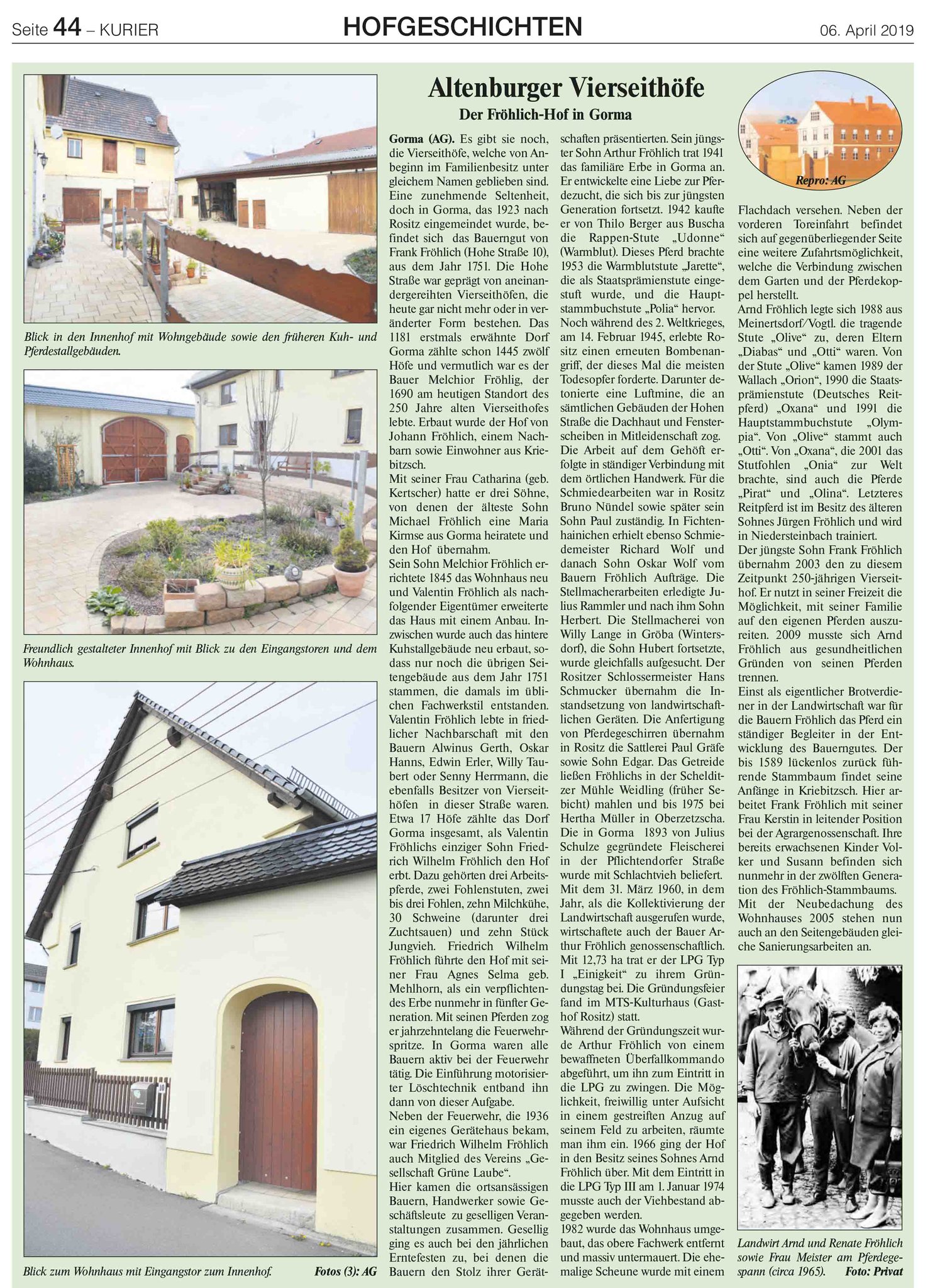 Hof Fröhlich in Gorma