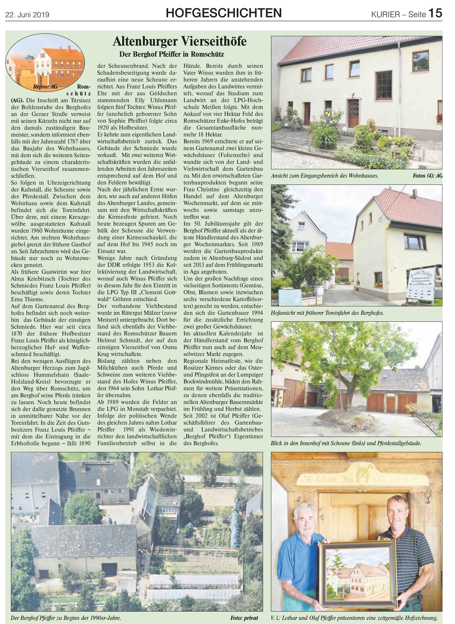 Berghof Pfeiffer in Romschütz