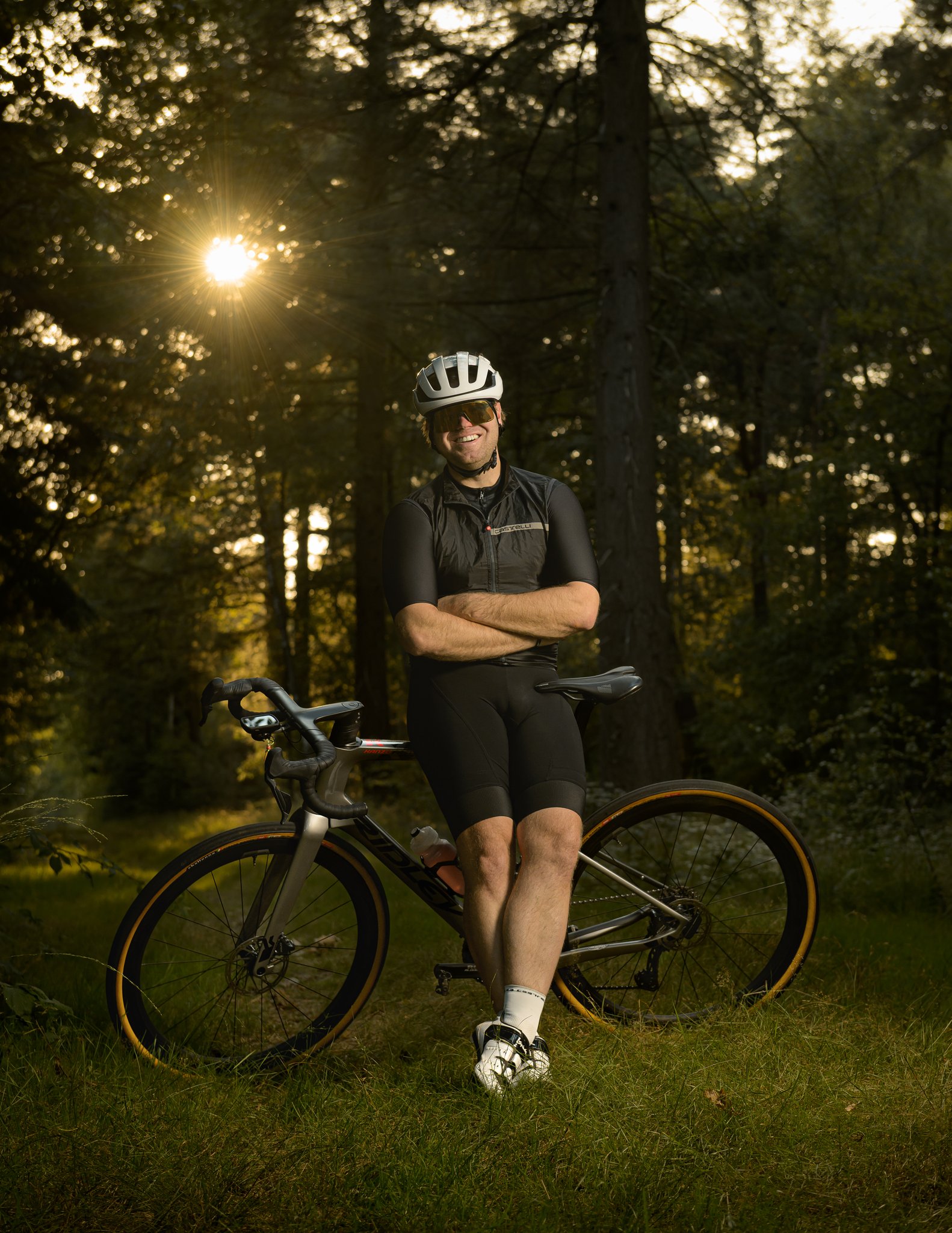 Portret van wielrenner op Strabrechtse Heide door Jordy Leenders van Axis Studio Eindhoven.