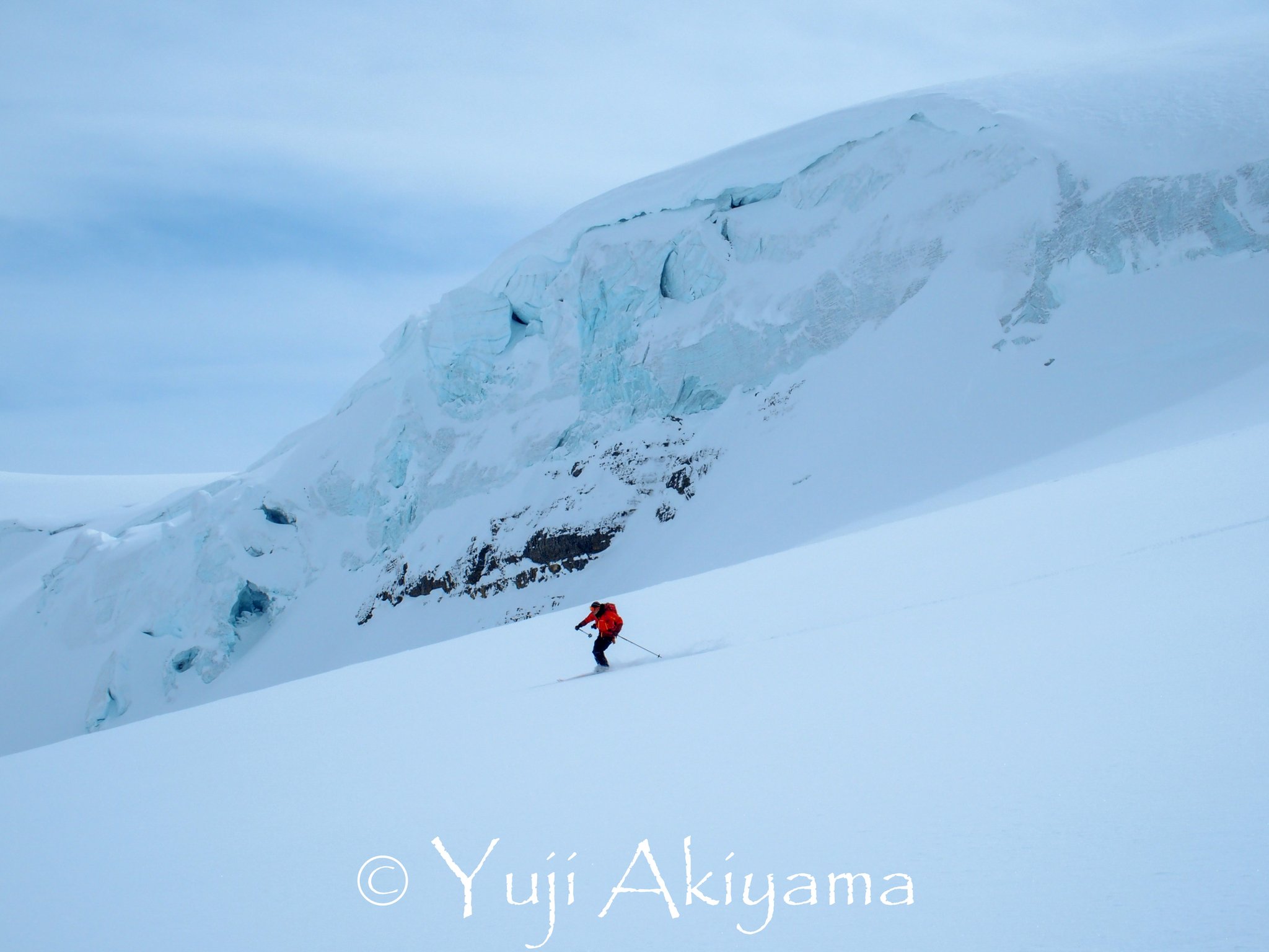 懸垂氷河もすぐそこ