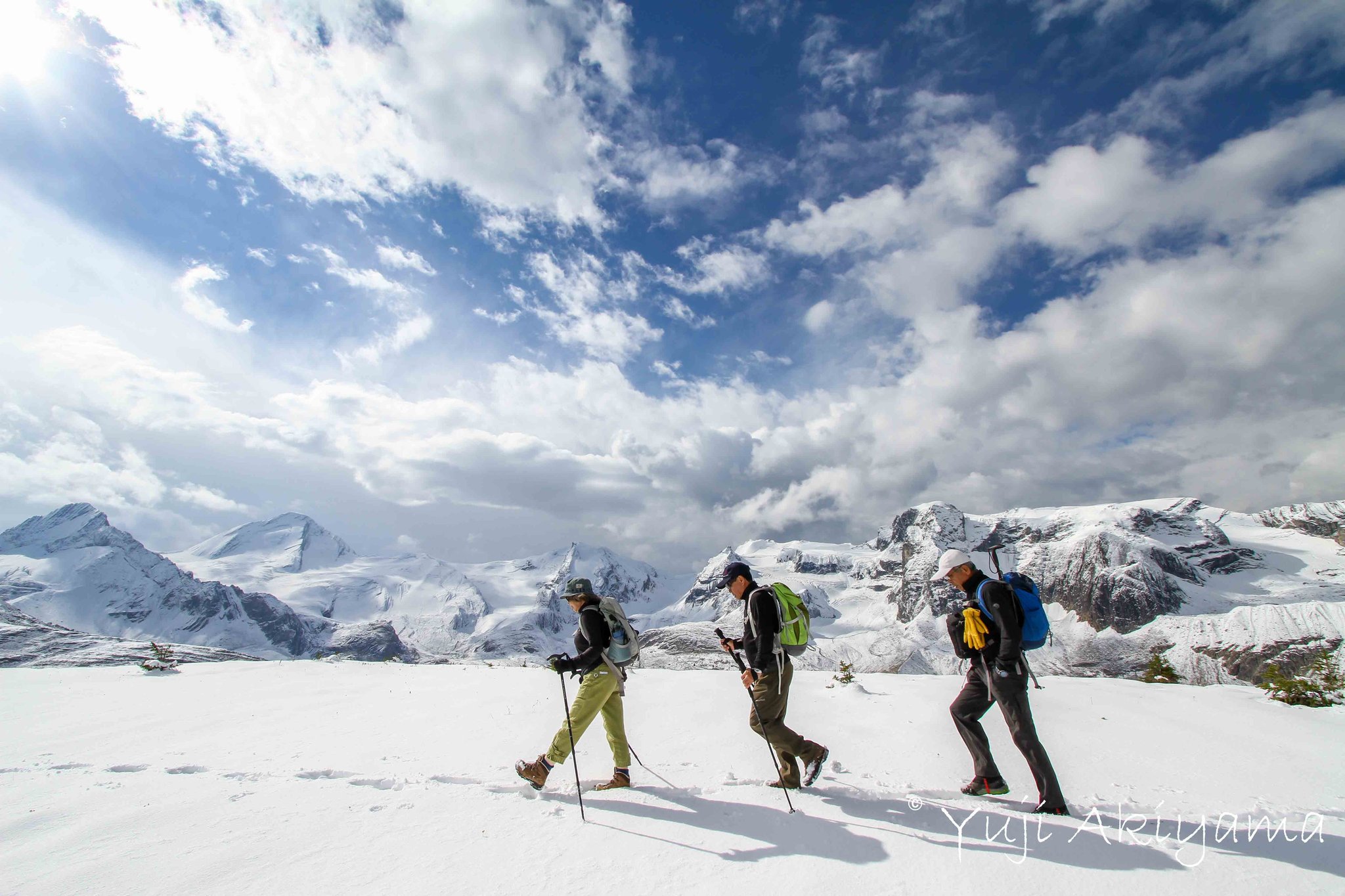 歩く場所も雪化粧