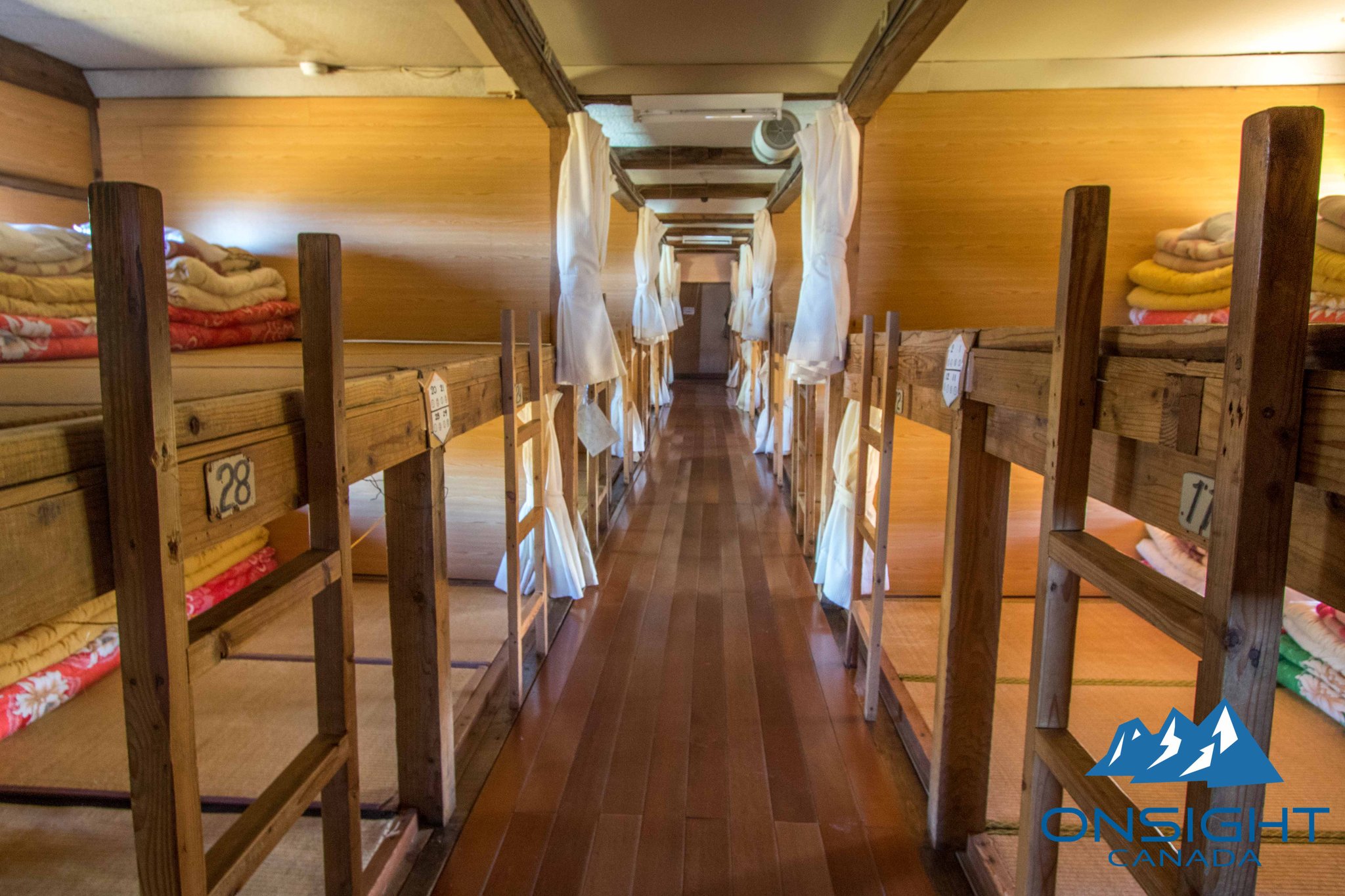 Sleeping in bunk bed