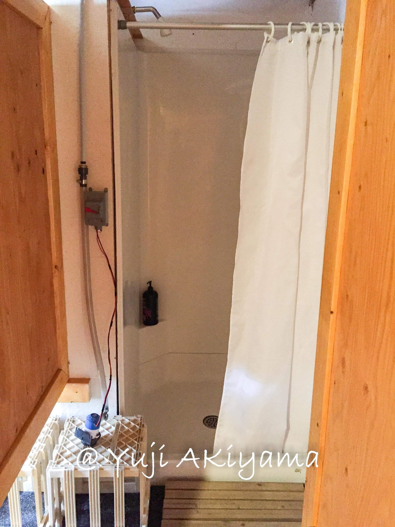 シャワーがあるのも嬉しい