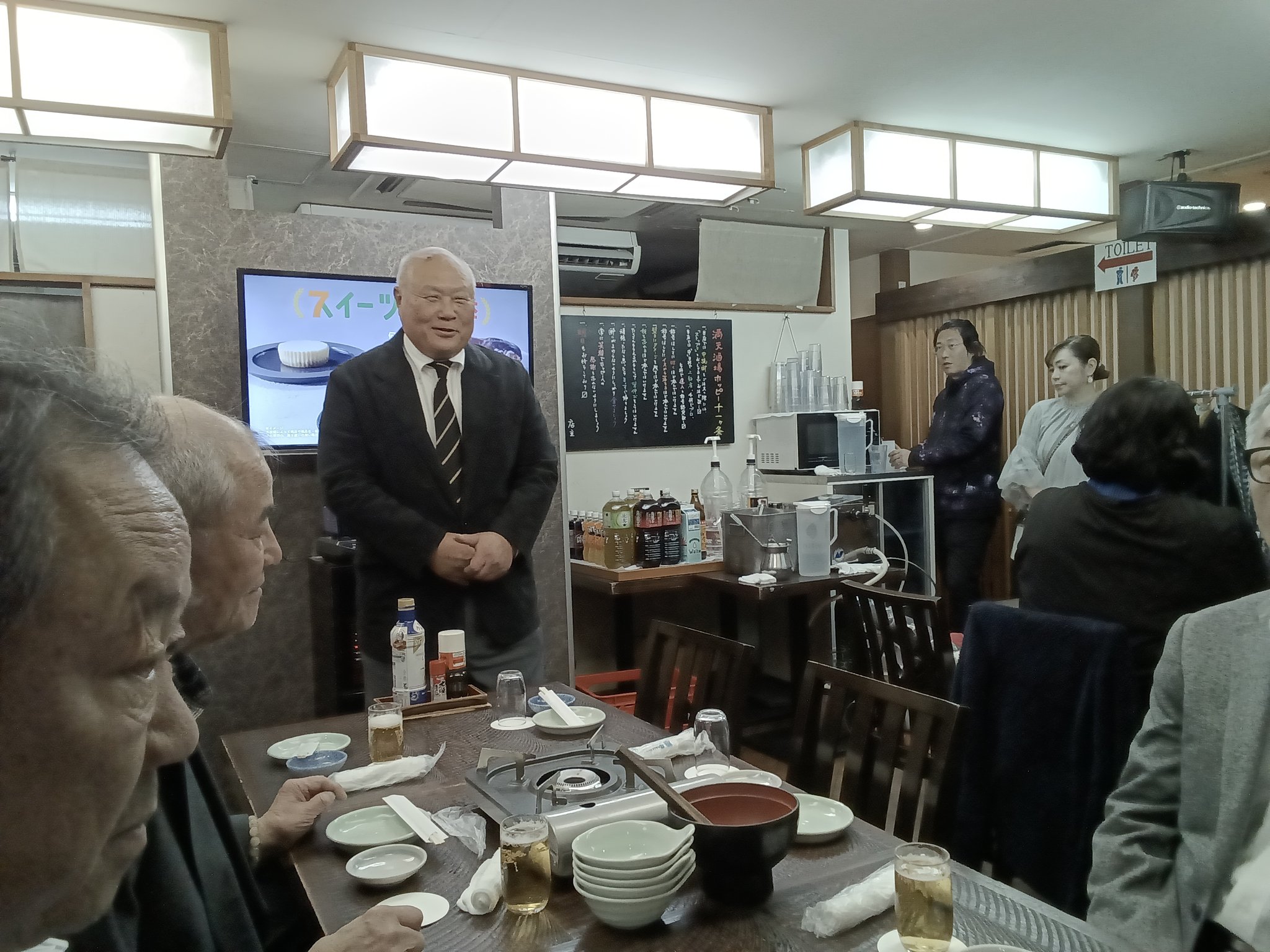 大森駅東口商店会　白鳥会長挨拶