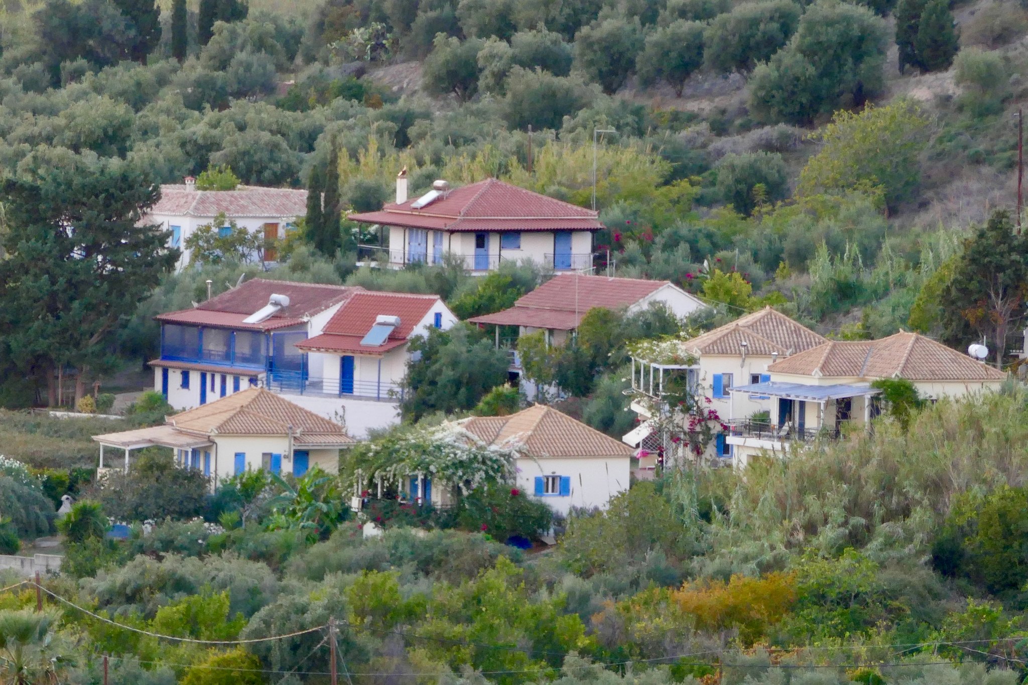 Die Häuser von der Kirche aus