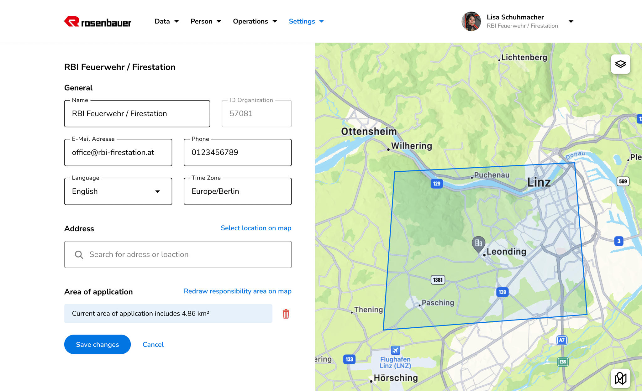 Advanced organization settings