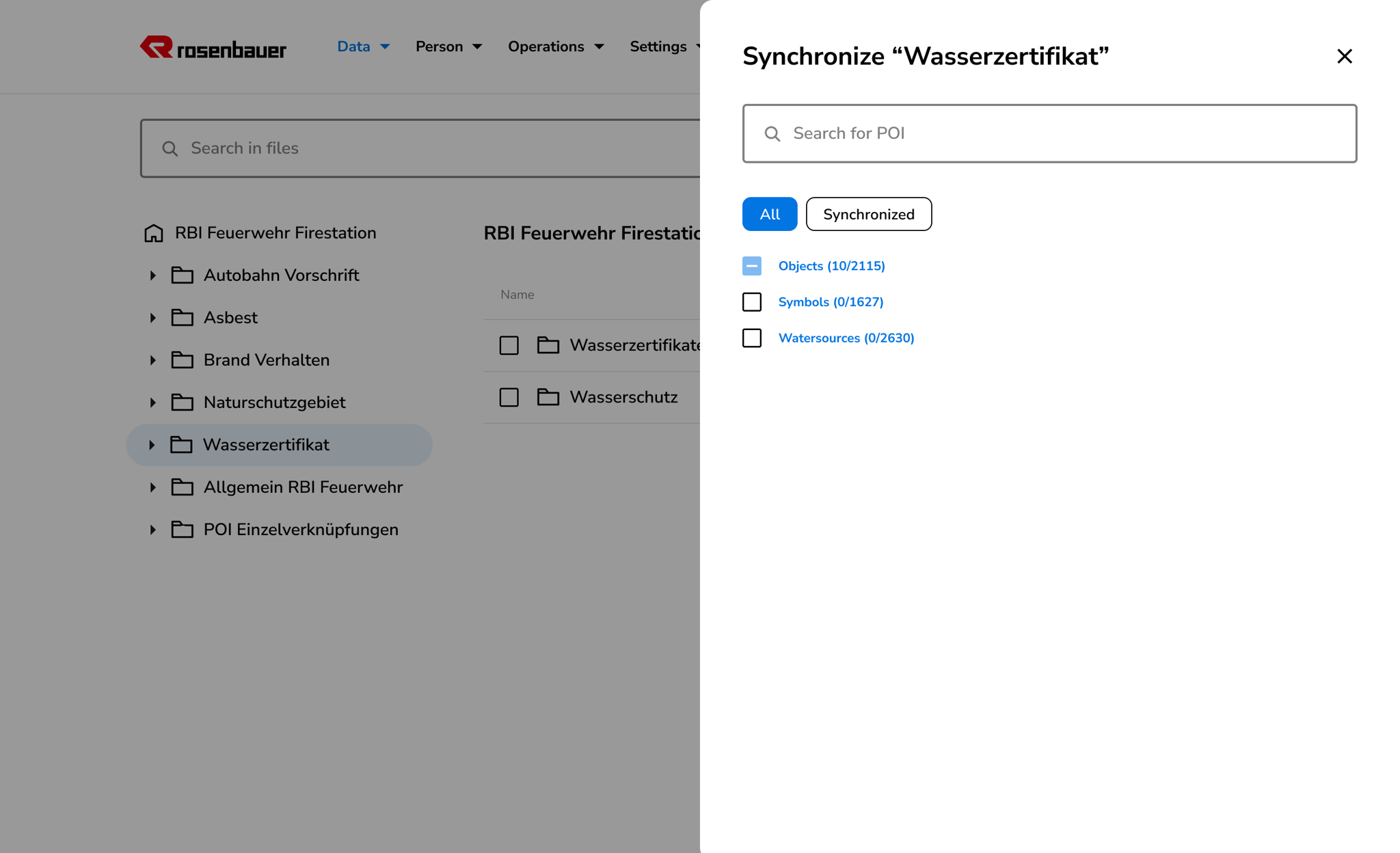 Synchronization POI and documents