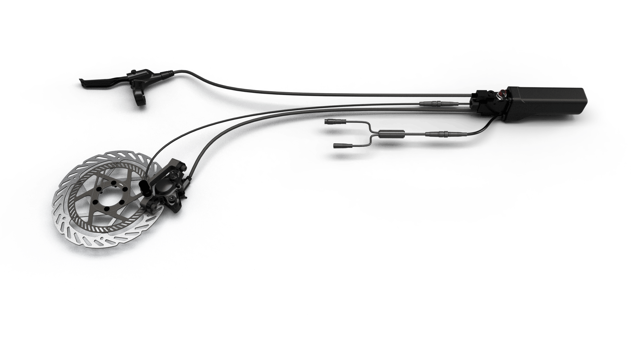 Completely invisible! This is the new generation Blubrake ABS G2 system that includes the hydraulic actuator and the electronic control unit in one single piece.