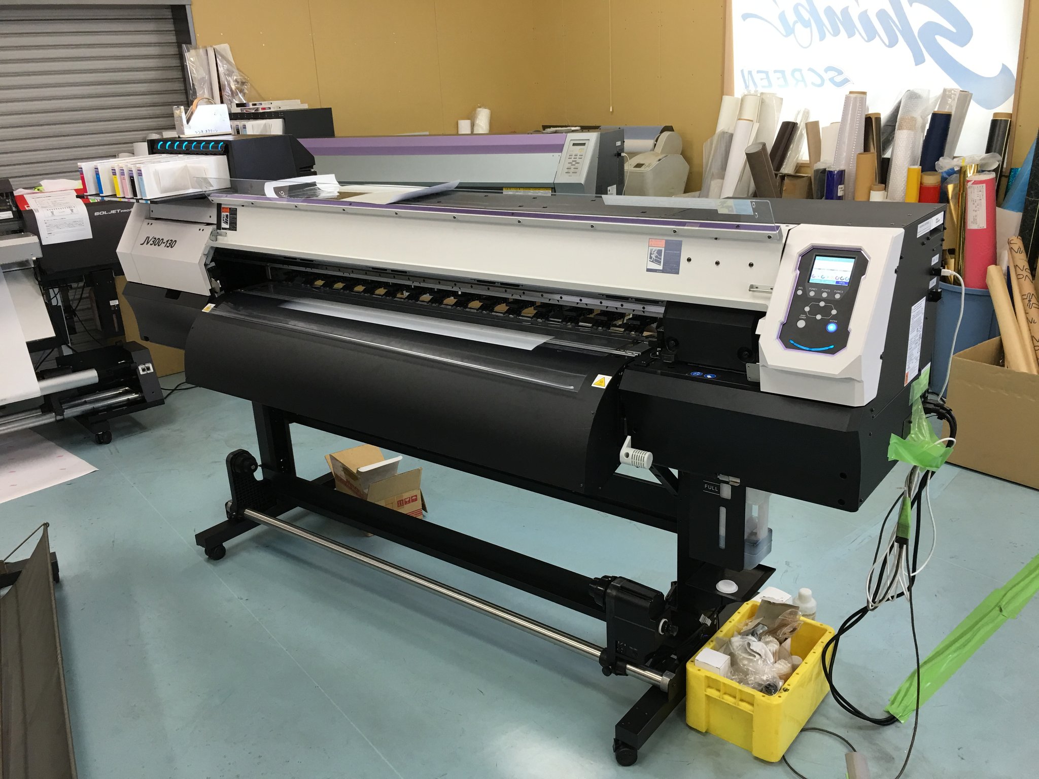 溶剤インクジェットプリンター（Wヘッド）