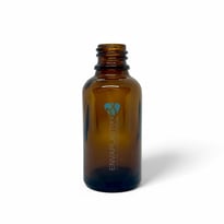 Frasco de vidrio ámbar, envases de vidrio