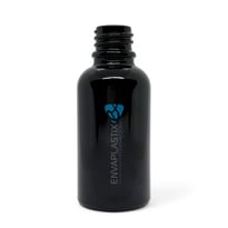 Frasco gotero de vidrio negro