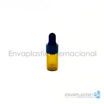 frasco de vidrio ámbar, envase de vidrio