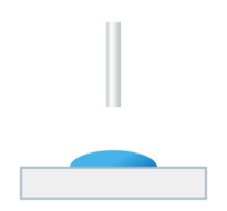 接触角（静止状態）