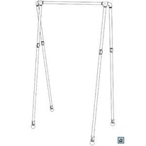 DIY Anleitung für eine freistehende Industrial Kleiderstange aus Rohren freistehend