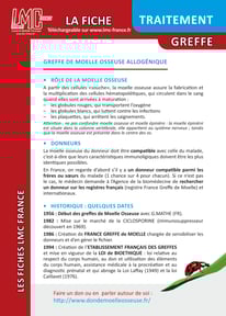 Télécharger la Fiche Traitement Greffe moelle osseuse LMC France ITK LEUCEMIE MYELOIDE CHRONIQUE