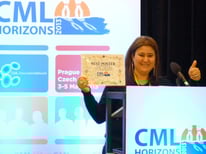 lmc france Mina Daban 1er prix meilleur poster affiche etats generaux cml leucémie myéloïde chronique best poster cml horizons 2013