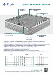 Seitlich Perforierte-Siebkörbe