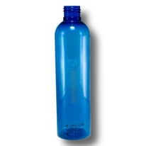 Envase boston 250ml PET azul, Botella PET azul ciel