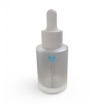 Frasco de vidrio cilindrico mate