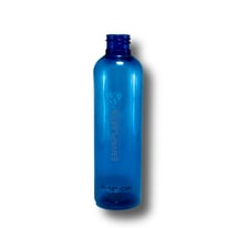 Envase PET boston azul 125ml., Botella PET azul