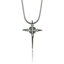 Collier in Silber mit Brillanten aus der Gremlin Männerschmuck Kollektion der Goldschmiede OBSESSION