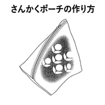 製図 レシピ さんかくポーチ 作り方 横浜コットンハリウッド
