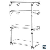 DIY Anleitung für Wandregal aus Rohren zum selber bauen