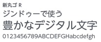 新丸ゴ R（ゴシック）