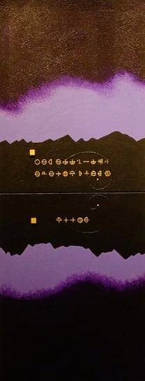 MAGICAL MIDNIGHT 8    318mm×820mm  F6×2  Acrylic, wood   2015  