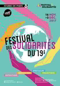 Affiche festival des solidarités du 19ème, Paris, 2017 Léo Derivot Photographe