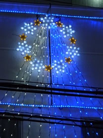 クリスマスイルミネーション 取付施工事例 東京都小平市 美容室ビーンズ様 横浜スイートクリスマスカンパニー