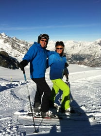 Andreas & Maria auf der Piste