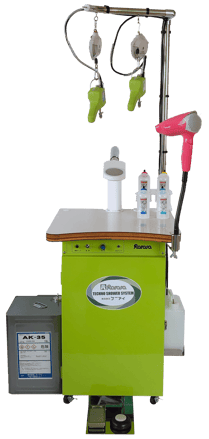 シミ抜き台RV203の写真。新商品でコンパクト、使いやすい